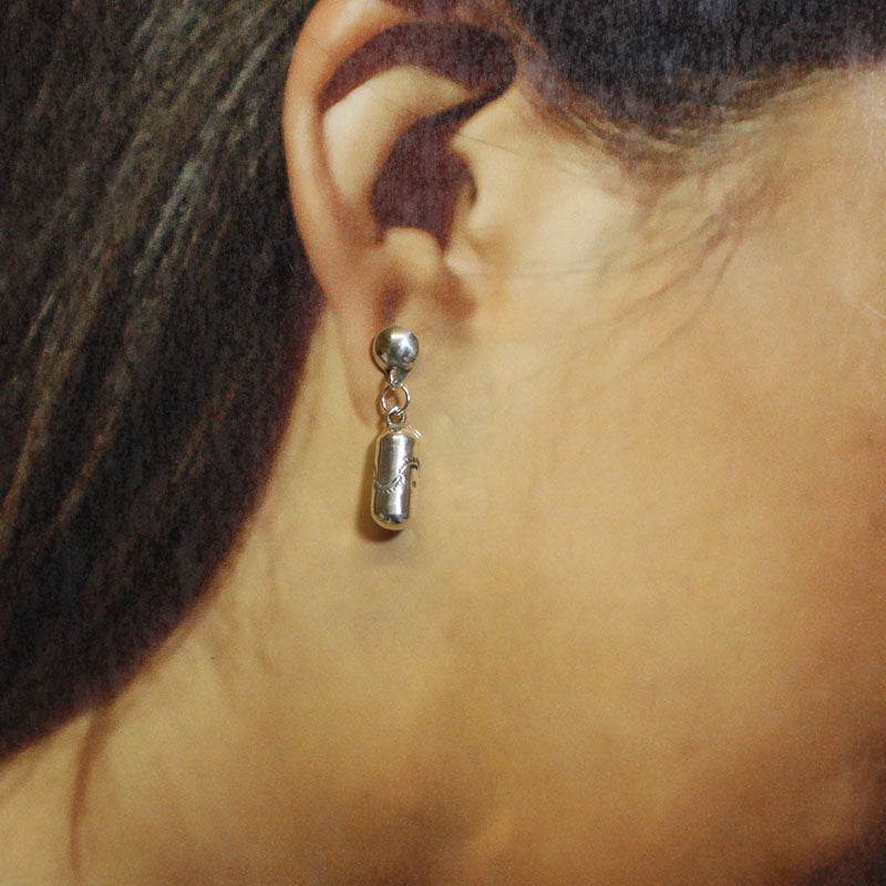 Silver Earrings by Navajo