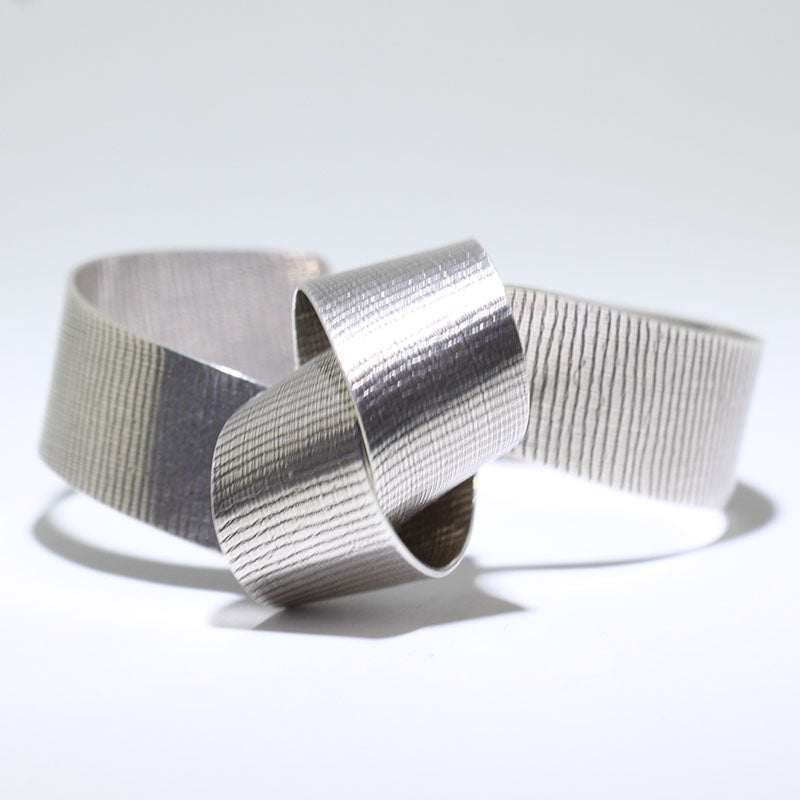 Silver Bracelet by Steve Yellowhorse 6"