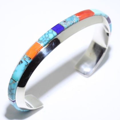 Inlay Bracelet by Wes Willie 5-3/4