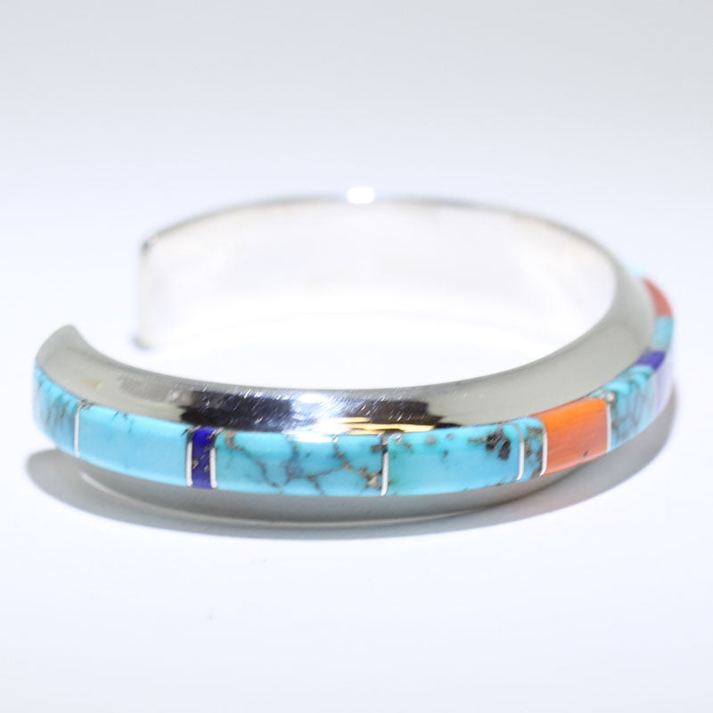 Inlay Bracelet by Wes Willie 5-3/4"