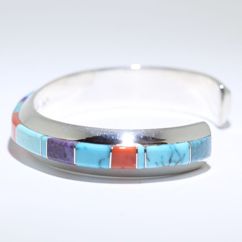 Inlay Bracelet by Wes Willie 5-3/4"