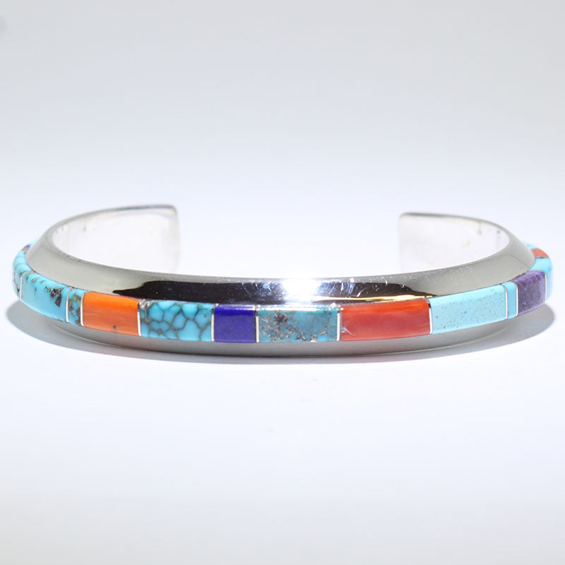 Inlay Bracelet by Wes Willie 5-3/4"