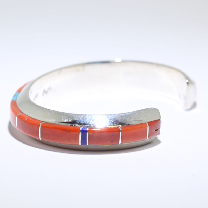 Inlay Bracelet by Wes Willie 5-1/4"