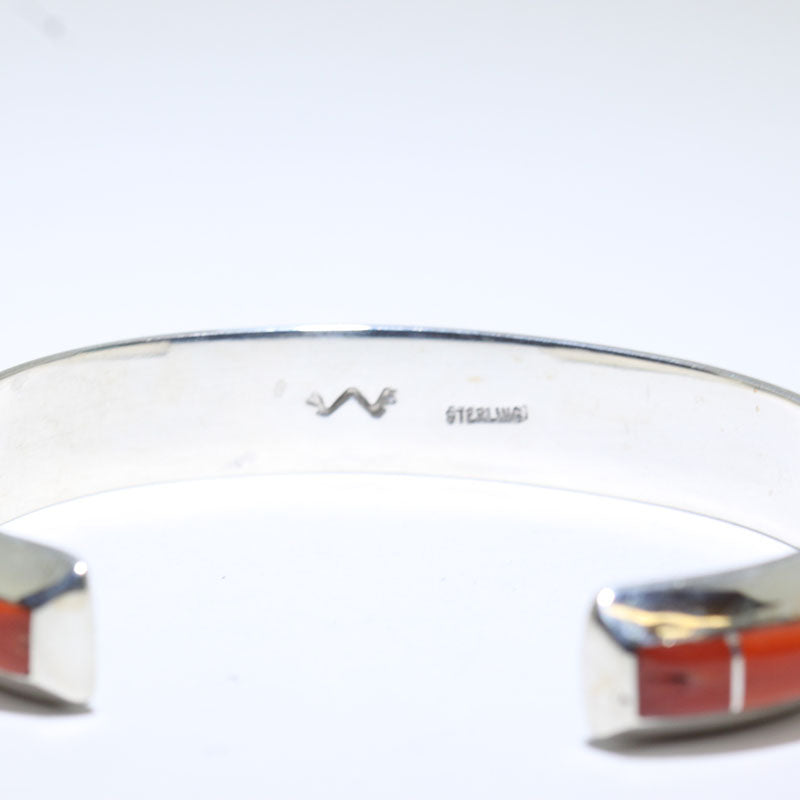 Inlay Bracelet by Wes Willie 5-1/4"