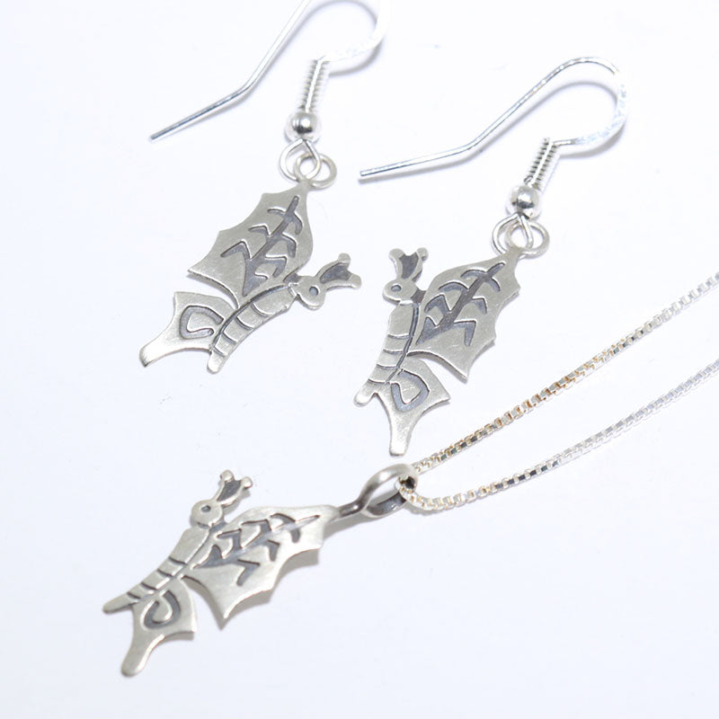 Butterfly Necklace Set by Navajo