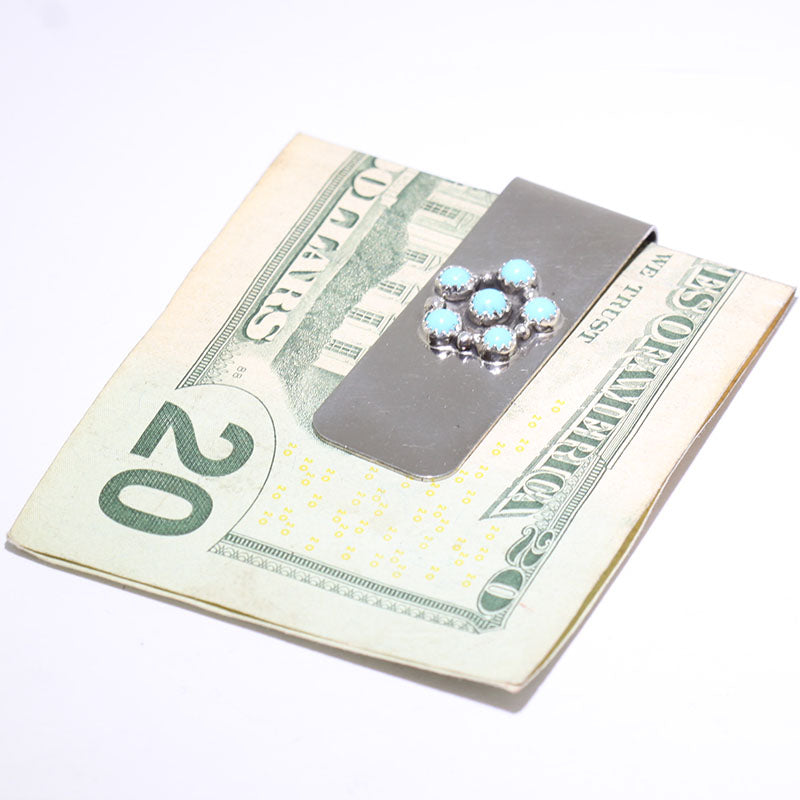 Turquoise Money Clip by Navajo