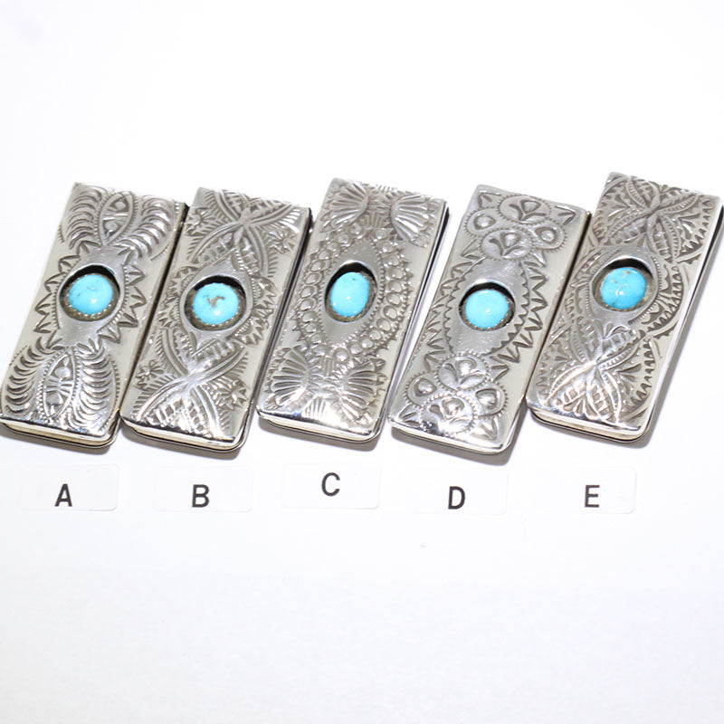 Turquoise Money Clip by Navajo