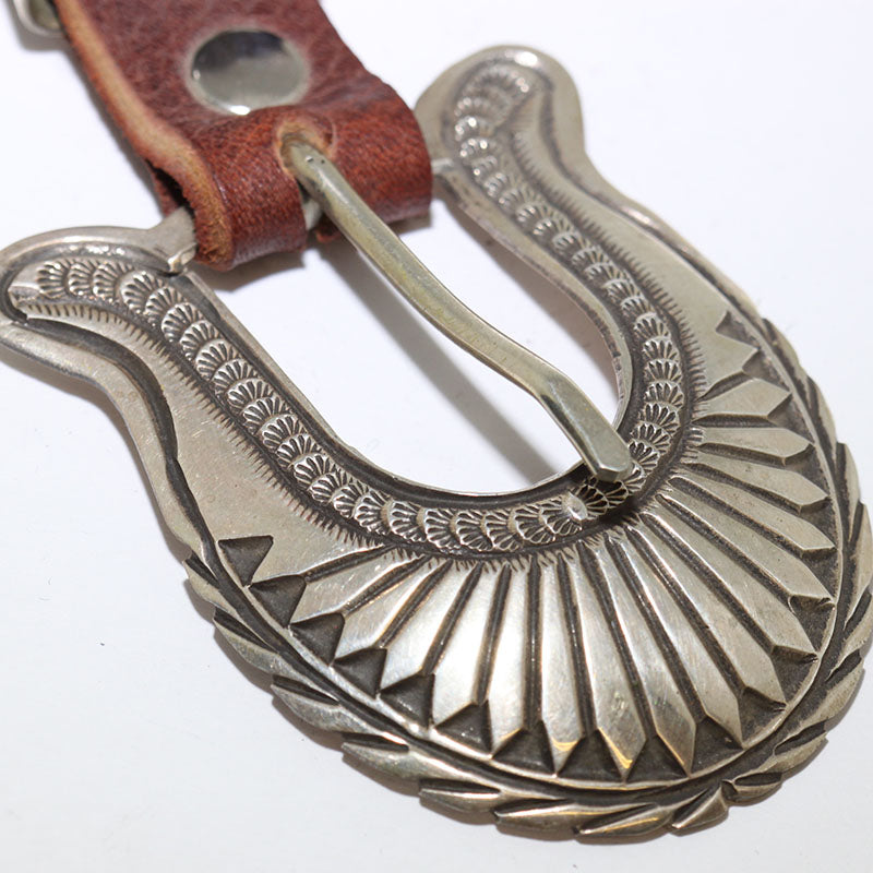 Silver Buckle Set by Leonard Maloney