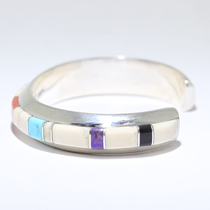 Inlay Bracelet by Wes Willie 5-1/4"