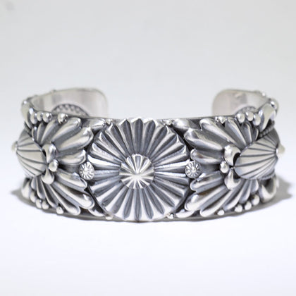 Silver Bracelet by Delbert Gordon 5-3/4