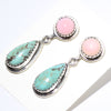 Kingman/Shell Earrings by Navajo