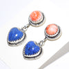 Lapis/Spiny Earrings by Navajo