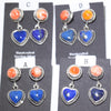Lapis/Spiny Earrings by Navajo