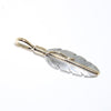 Feather pendant by Harvey Mace (silver or gold)