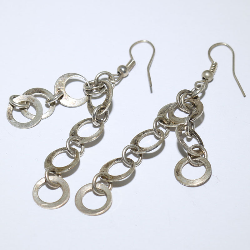Silver Earrings by Navajo