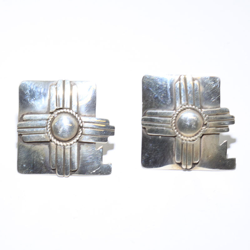 Silver Earrings by Navajo