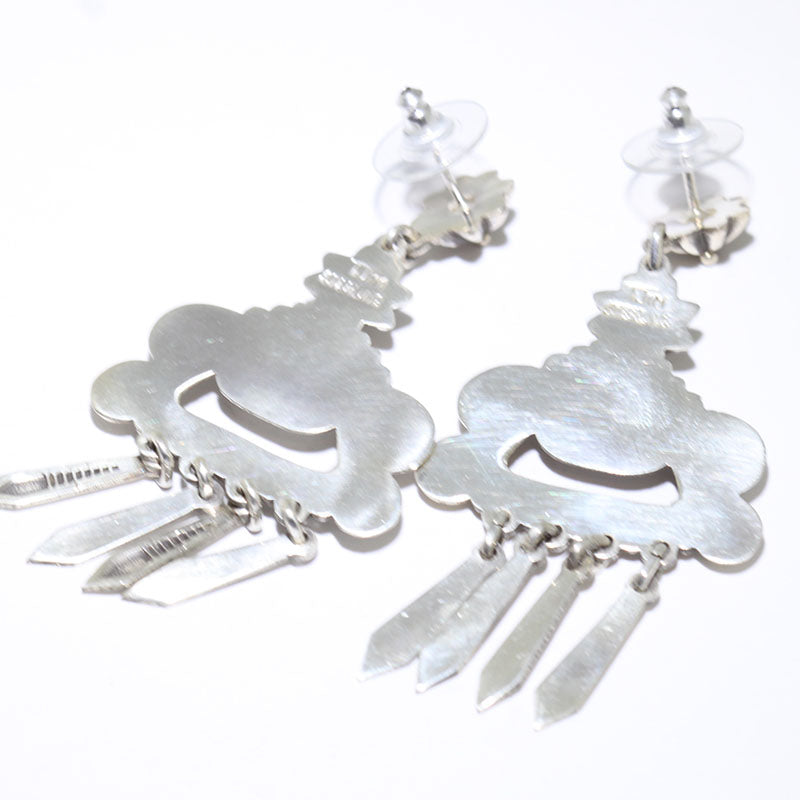 Silver Earrings by Thomas Jim