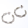 Silver Hoop Earrings by Navajo