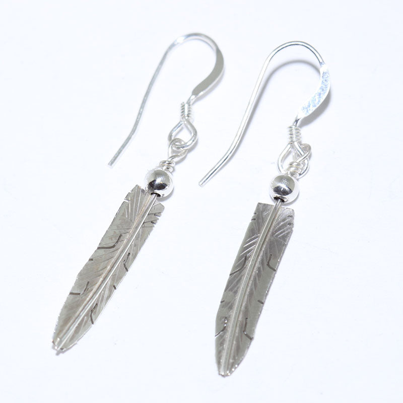 Silver Earrings by Navajo