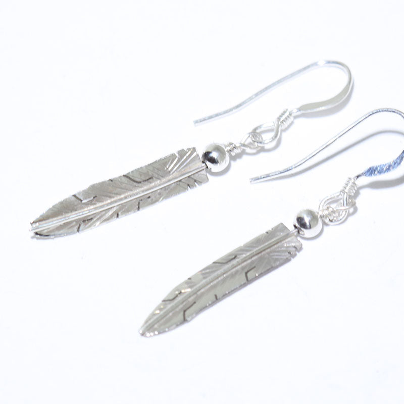 Silver Earrings by Navajo