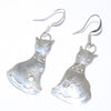 Silver Cat Earrings by Navajo