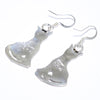 Silver Cat Earrings by Navajo