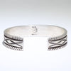 Silver Bracelet by Calvin Martinez 5-1/2"