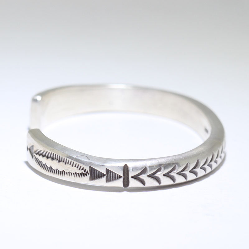 Silver Bracelet by Calvin Martinez 5-1/2"
