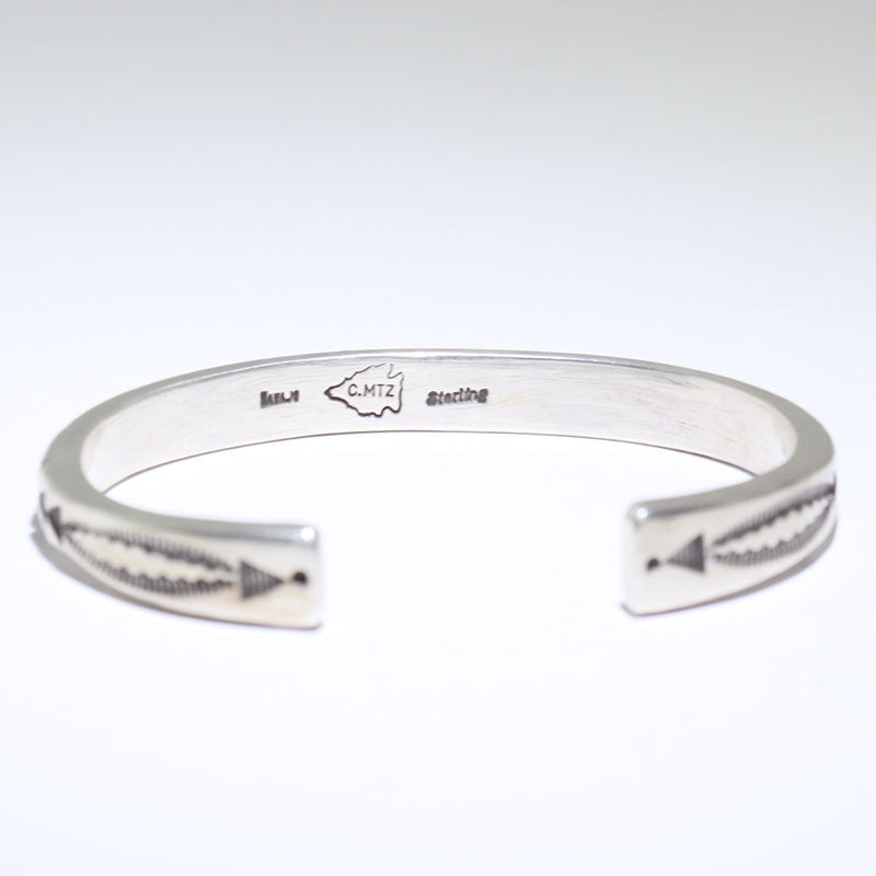 Silver Bracelet by Calvin Martinez 5-1/2"