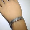 Silver Bracelet by Calvin Martinez 5-1/2"