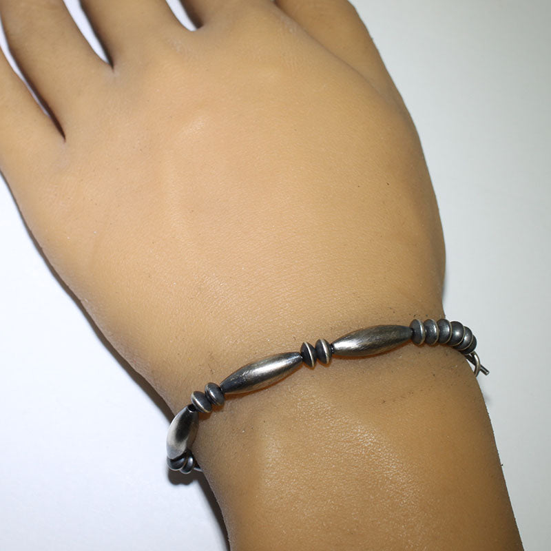 Silver Bead Bracelet by Reva Goodluck