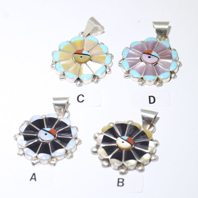 Inlay Pendant by Zuni