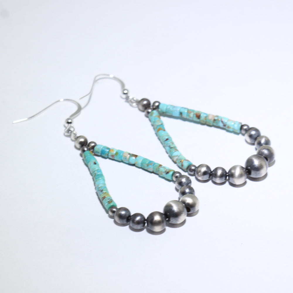 Turquoise Heishi Earring