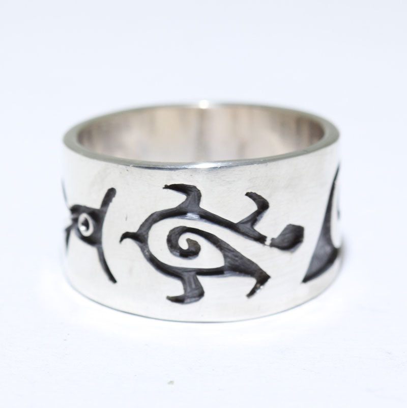Silver Ring by Augustine Mowa- 8.5