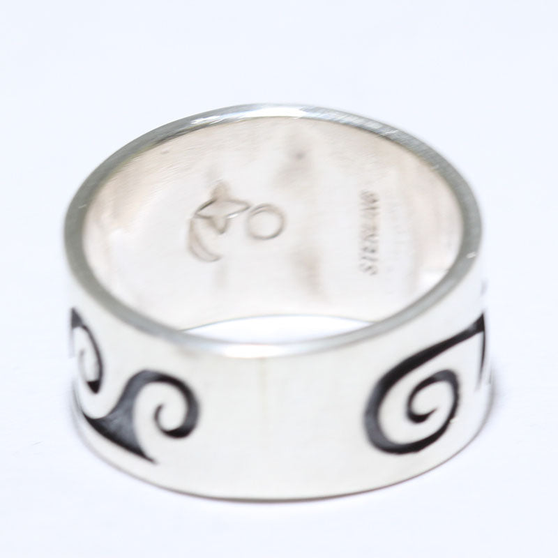 Silver Ring by Augustine Mowa- 8.5