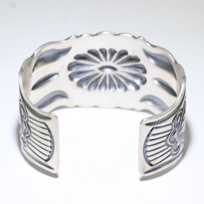 Silver Bracelet by Arnold Blackgoat 5-3/4"