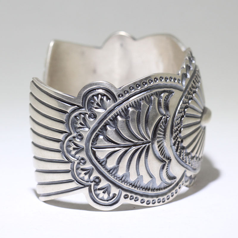Silver Bracelet by Arnold Blackgoat 6"