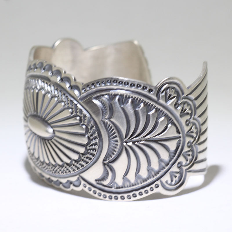 Silver Bracelet by Arnold Blackgoat 6"