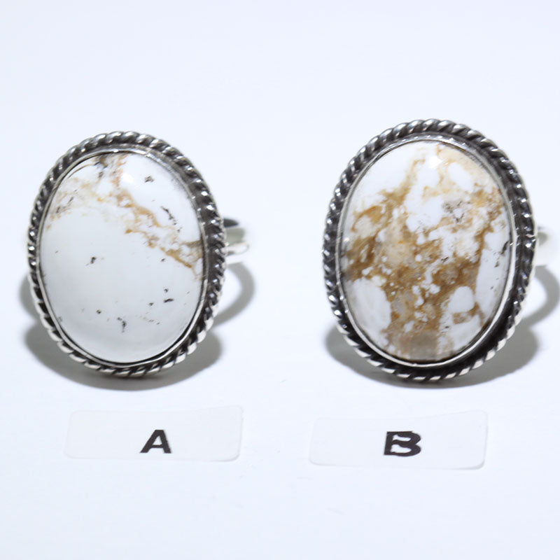 White Buffalo Ring by Navajo
