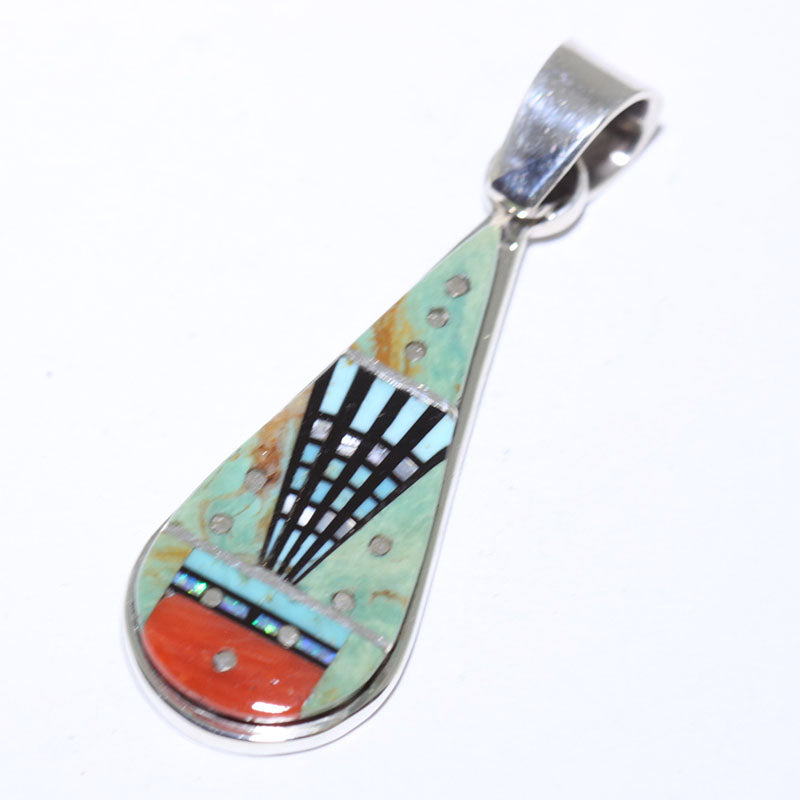 Inlay Pendant by Erwin Tsosie