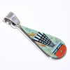 Inlay Pendant by Erwin Tsosie