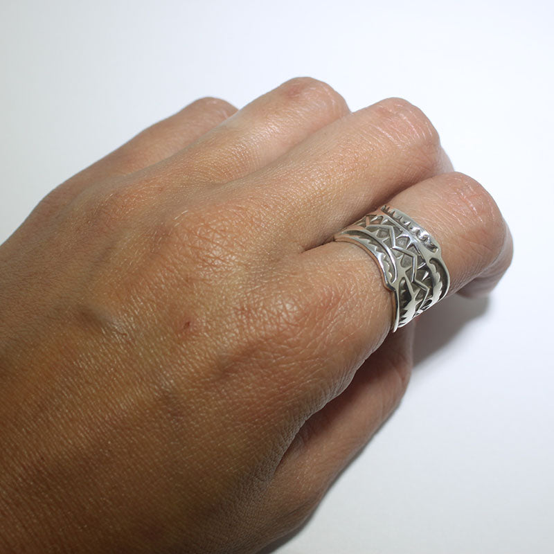 Silver Ring by Darrell Cadman- 7.5