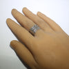 Silver Ring by Darrell Cadman- 10.5