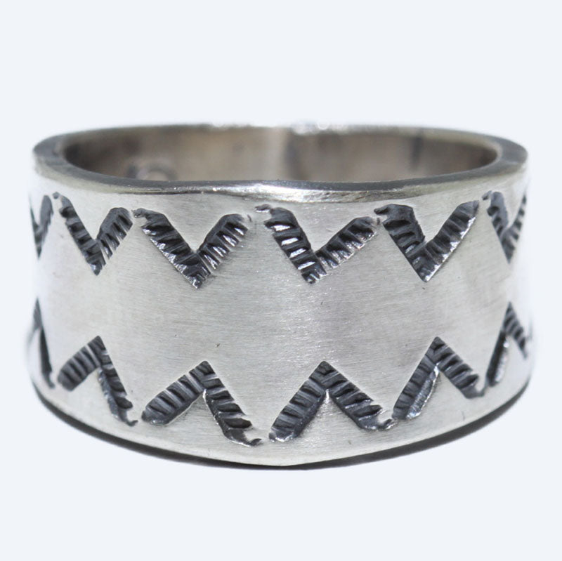 Silver Ring by Arnold Goodluck- 9