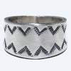 Silver Ring by Arnold Goodluck- 9
