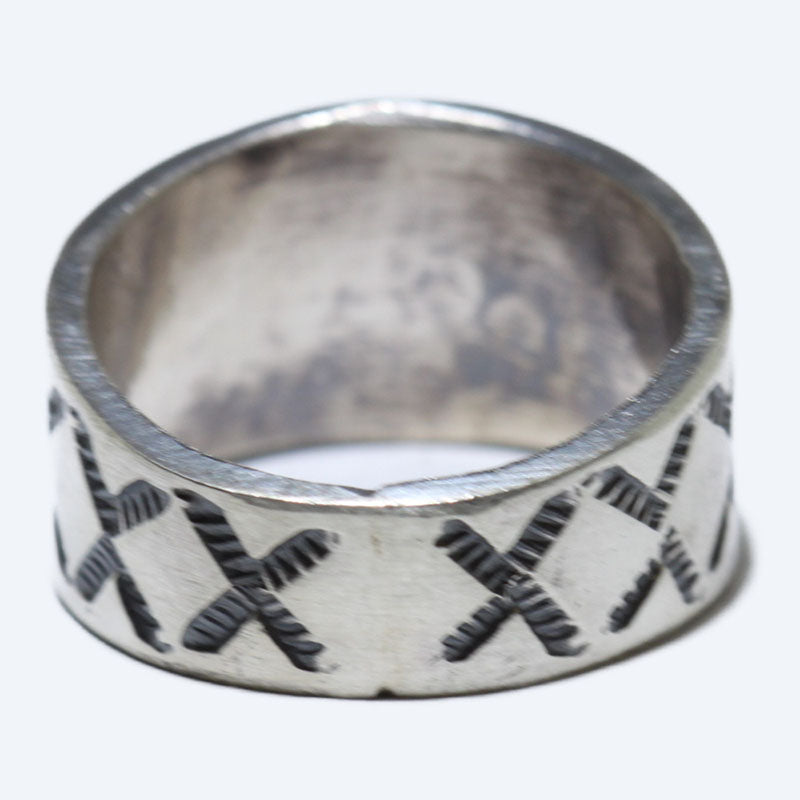 Silver Ring by Arnold Goodluck- 9