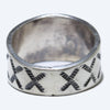 Silver Ring by Arnold Goodluck- 9