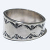 Silver Ring by Arnold Goodluck- 10.5