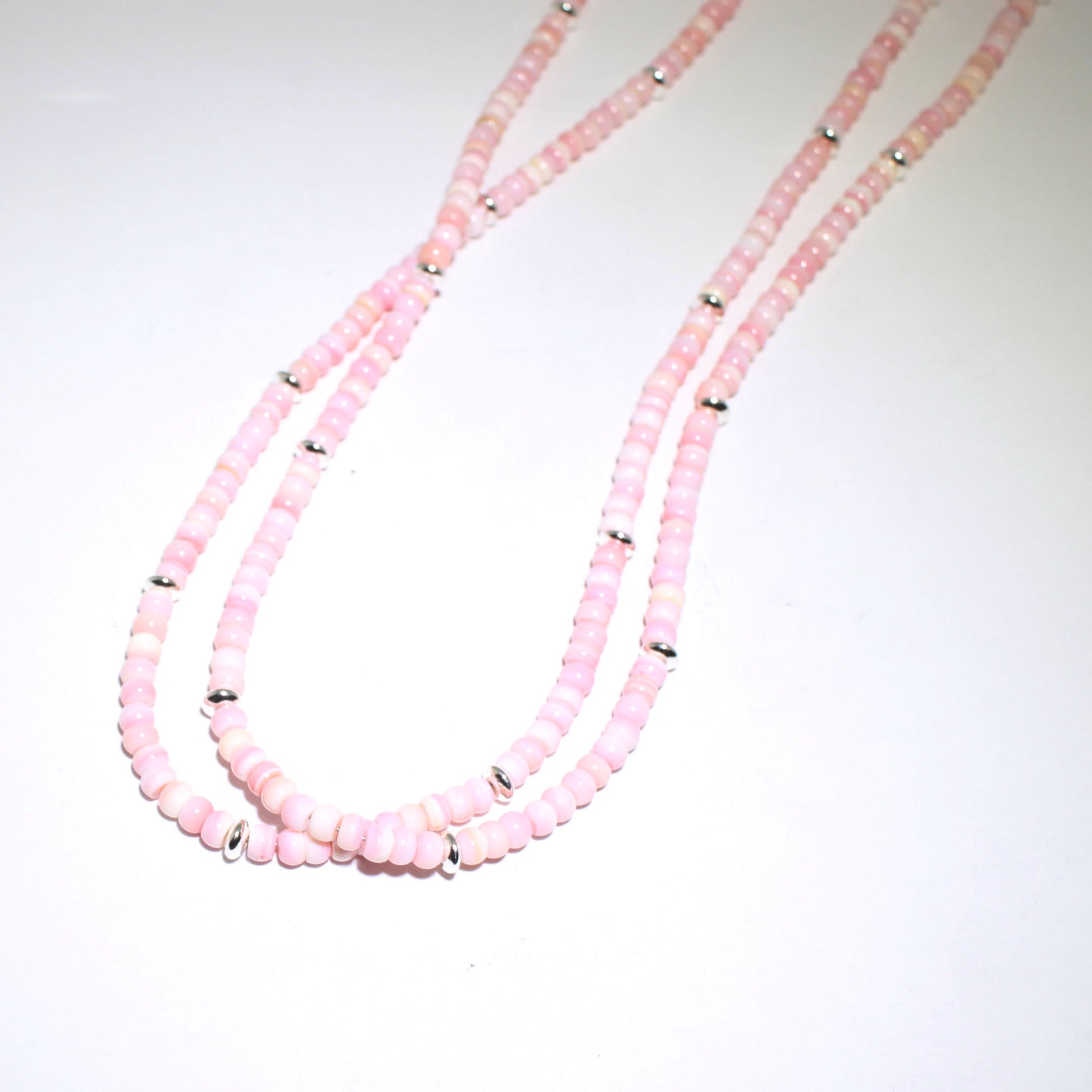 Pink Concho shell Necklace by Reva Goodluck