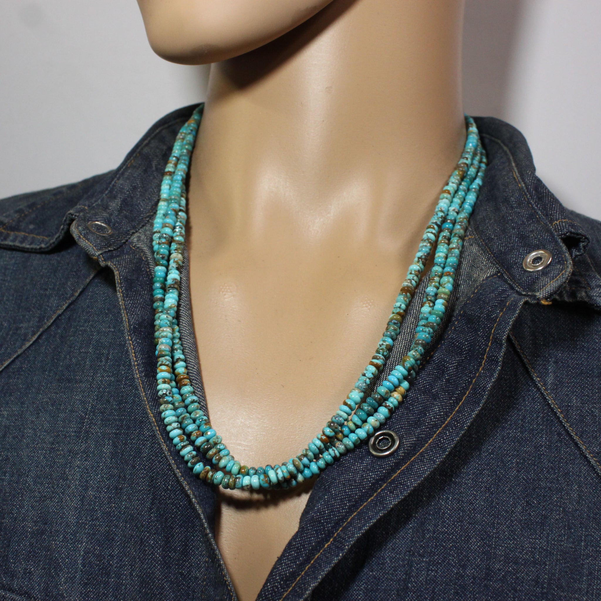 Iron Mountain Turqouise  Necklace by Reva Goodluck